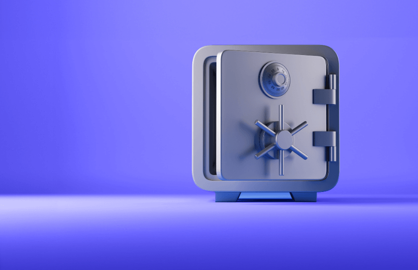 Rappresentazione visiva della garanzia economica del deposito cauzionale con l’immagine di una cassaforte